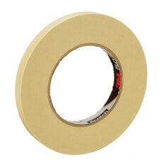 3M 501+12X55-TAN - Specialty High Temperature Masking Tape 501+ Tan (1/2 Inch x 60 Yards) 7100109550 - eGrimesDirect