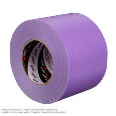 3M 501+ purple high-temperature masking tape, 58.7-inch x 60 yards, shown in a roll for industrial masking and heat-resistant applications.