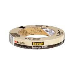 3M Scotch 2020-18AP - Contractor Grade General Purpose Masking Tape Tan (0.70 Inch x 60 Yards) 7100186349 - eGrimesDirect