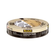 3M Scotch 2020-24AP - Contractor Grade General Purpose Masking Tape Tan (0.94 Inch x 60 Yards) 7100186422 - eGrimesDirect