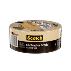 3M Scotch 2020-48MP - Contractor Grade Masking Tape Tan (1.88 Inch x 60 Yards) 7100186424 - eGrimesDirect