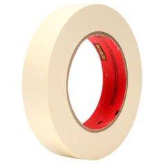 3M Scotch 214 high-performance masking tape in tan, 1/2 inch wide, 60 yards long, suitable for painting and surface protection.