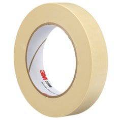 3M Scotch 2308 masking tape in tan, 0.95 inch by 60 yards, shown on a surface, ideal for paint and masking projects.