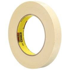 3M Scotch 232 high-performance masking tape in tan, 0.71 inch wide x 60 yards long, suitable for painting and surface protection.