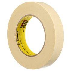 3M Scotch masking tape 232 in tan, high-performance masking tape, 0.95 inch wide, 60 yards long, ideal for painting projects.