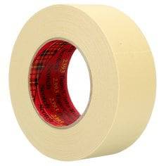 3M Scotch 2393 high temperature masking tape in tan, 1.89 inch by 60 yards, suitable for demanding painting and coating jobs.