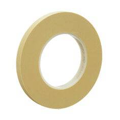 3M Scotch 2693-12X55 high-performance masking tape in tan, 1/2 inch x 60 yards, with plastic core for painting and masking.