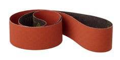 3M AB14884 2-inch x 72-inch sanding belt with 80 grit ceramic alumina abrasive and flexible polyester backing.