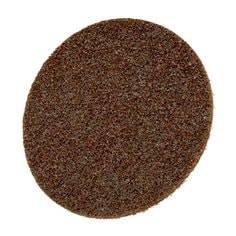 3M Scotch-Brite SB00752 non-woven scrim-backed surface conditioning disc, coarse, 8-inch diameter, no hole for grinding and finishing.