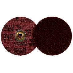 3M Scotch-Brite SB18001 surface conditioning disc, 5-inch non-woven abrasive disc with quick change attachment, no hole
