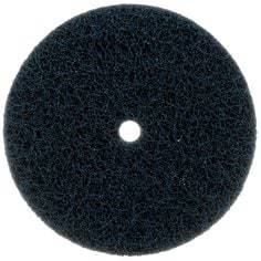 3M STA-810710 non-woven buff and blend discs, high strength A medium, 6 inch diameter, 1/2 inch thickness, for surface finishing.
