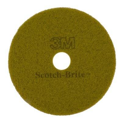 3M Scotch-Brite Sienna Diamond Floor Pad Plus, 20-inch non-woven floor cleaning pad for commercial flooring.