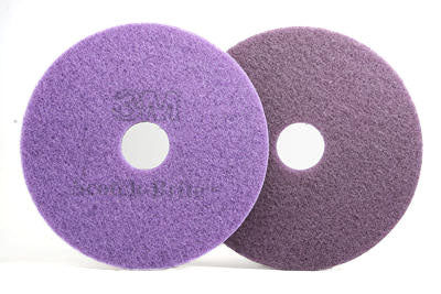 3M Scotch-Brite F-PURPLE-21 - Scotch-Brite Purple Floor Pad Plus 530 mm /21 7000078260 - eGrimesDirect