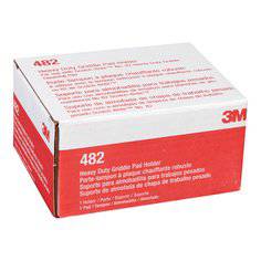 3M Scotch-Brite H-482 grill handle with non-woven pads, featuring a black handle and cleaning pads for barbecue grill maintenance.