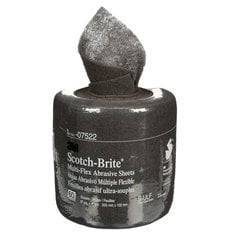 3M Scotch-Brite SB07522 non-woven rolls MX-SR Multi-Flex S Ultra Fine, 8 inch by 20 ft, for surface finishing and polishing.
