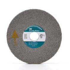 3M Scotch-Brite SB05132 non-woven wheels for deburring, 6x1x1 inch, fine grit, ideal for surface finishing and polishing.