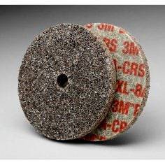 3M Scotch-Brite SB13766 Exl Unitized Wheel, 3-inch diameter, coarse abrasive, non-woven wheel for surface finishing and grinding.
