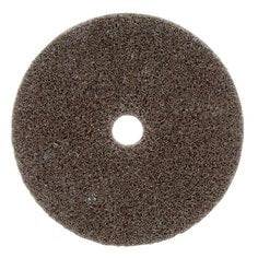 3M Scotch-Brite SB14753 Exl Unitized Wheel, 3-inch non-woven wheel with 1/4-inch thickness and 3/8-inch arbor, medium grit.