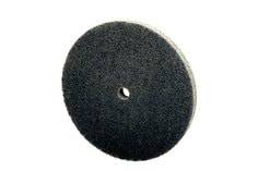 3M Scotch-Brite SB15517 Exl Unitized Wheel, 6A medium grit, 1 inch diameter, non-woven wheel for surface finishing and cleaning.