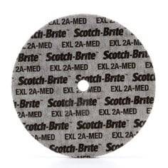 3M Scotch-Brite SB15534 Exl Unitized Wheel, 6-inch non-woven abrasive wheel for surface finishing and cleaning.