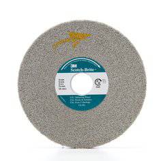 3M Scotch-Brite SB17462 exl deburring wheel, 10-inch diameter, non-woven wheel for surface finishing and deburring.
