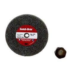 3M Scotch-Brite SB65004 Debur & Finish Pro unitized wheel, 3-inch non-woven wheel with 1/4-inch thickness, medium grit.