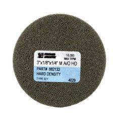 3M STA-882133 aluminum oxide unitized wheel for non-woven grinding and polishing, 3-inch diameter, 1/8-inch thickness