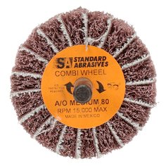 3M STA-898001 - Buff & Blend Combi-Wheel 898001 2 in x 1 in x 1/4 in A Medium 80 1 7000122221 - eGrimesDirect