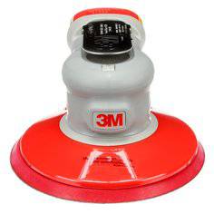 3M Elite Series AB28516 random orbital sander with 6-inch pad and self-generated vacuum for efficient surface finishing.