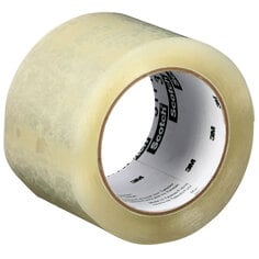 3M Scotch 7100253843 - High Tack Box Sealing Tape 311+ Clear (72 mmx 100 m) 7100253843 - eGrimesDirect