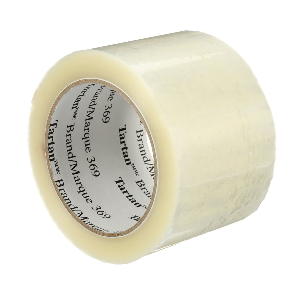 3M Tartan 369-72X100 - Box Sealing Tape 369 Clear (72 mm x 100 m) 7100242359 - eGrimesDirect