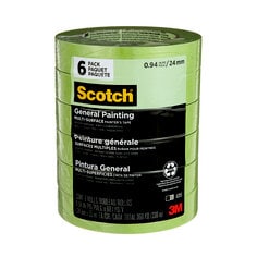 3M Scotch 2055PCW- 24CP - General Painting Multi-Surface Painter's Tape 2055-24ER6 (0.94 Inch x 60.1 Yards) 6 rolls/pack 7100200960 - eGrimesDirect