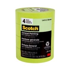 3M Scotch 2055PCW-36CP - General Painting Multi-Surface Painter's Tape 2055-36ER4 (1.41 Inch x 60.1 Yards) 4 rolls/pack 7100200959 - eGrimesDirect