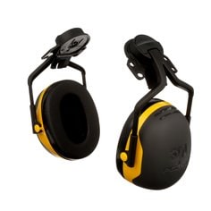 3M Peltor X2P5E - Peltor Hard Hat Attached Electrically insulated Earmuffs Black/Yellow 7100097448 - eGrimesDirect