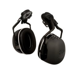 3M Peltor X5P5E - Peltor Hard Hat Attached Electrically insulated Earmuffs Black 7100097527 - eGrimesDirect