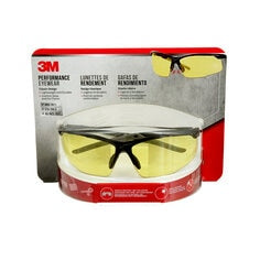 3M 47072H1-DC - 3M Performance Eyewear Classic Design Black & Grey Frame Yellow Anti-fog Lens 4/Case 3M 7100166620 7100166620 - eGrimesDirect