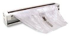 3M plastic sheeting 0.12 ft x 400 ft, durable polyethylene film used for covering, protecting surfaces, and construction projects