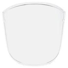 Clear 3M Versaflo M-925 standard visor for powered respirators, shown attached to respirator frame.