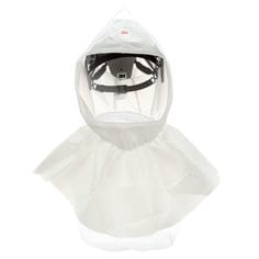 3M Versaflo S-657 hood assembly with inner collar and premium head suspension for powered respirators.