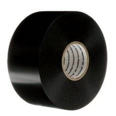 3M Scotchrap 50-2X100-UN all-weather corrosion protection tape, black, 2-inch by 100 feet, 10 mil thick, unprinted, for industrial use.
