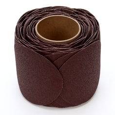 3M 6-inch PSA self-adhesive cloth abrasive discs with 36 grit 341D material for sanding and grinding applications.