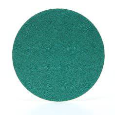 Self-adhesive 3M PSA Discs 251U made of aluminum oxide, 8-inch size, non-vacuum design, green color for surface grinding.