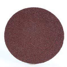 Self-adhesive 3M PSA cloth discs with aluminum oxide abrasive, 1-inch diameter, non-vacuum backing, ideal for grinding and finishing.