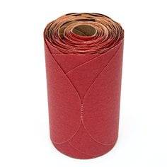 3M 01113 self-adhesive paper PSA discs, 6-inch aluminum oxide abrasive discs, 150 grit for sanding and polishing.