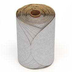 3M AB27789 self-adhesive paper PSA discs, 6-inch silicon carbide abrasive discs in 180 grit for grinding and finishing tasks.