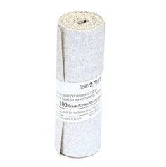 3M PSA abrasive disc refill roll, 3-1/4 inch x 55 inch, 100 grit, A-weight paper backing for sanding and finishing.