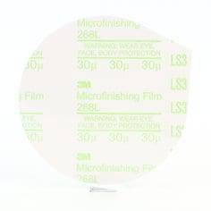 3M AB76975 self-adhesive PSA discs, 5-inch aluminum oxide abrasive discs in 30 micron grit for surface grinding and finishing.