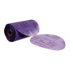 3M Cubitron PSA Discs, 6-inch self-adhesive film sanding discs in 320+ grit, with 775L material for surface finishing.