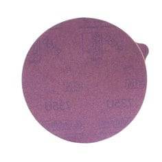 3M Cubitron PSA Discs 6-inch ceramic alumina abrasive paper, 80 grit, self-adhesive for grinding and sanding applications.