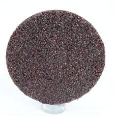 3M AB22398 2-inch brown Roloc cloth disc with 36 grit aluminum oxide for quickchange industrial grinding and finishing.